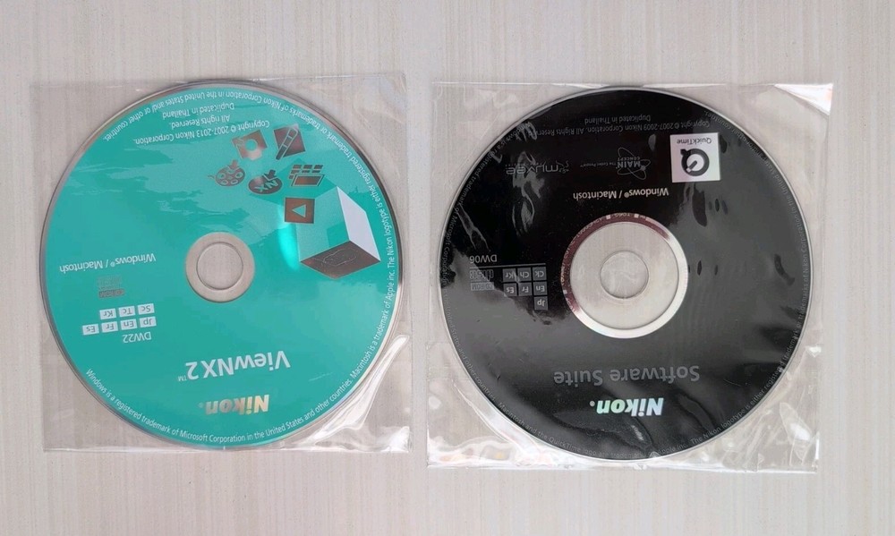 Nikon OEM ViewNX2 DW22 Software & Nikon Software Suite ( CD-ROM)