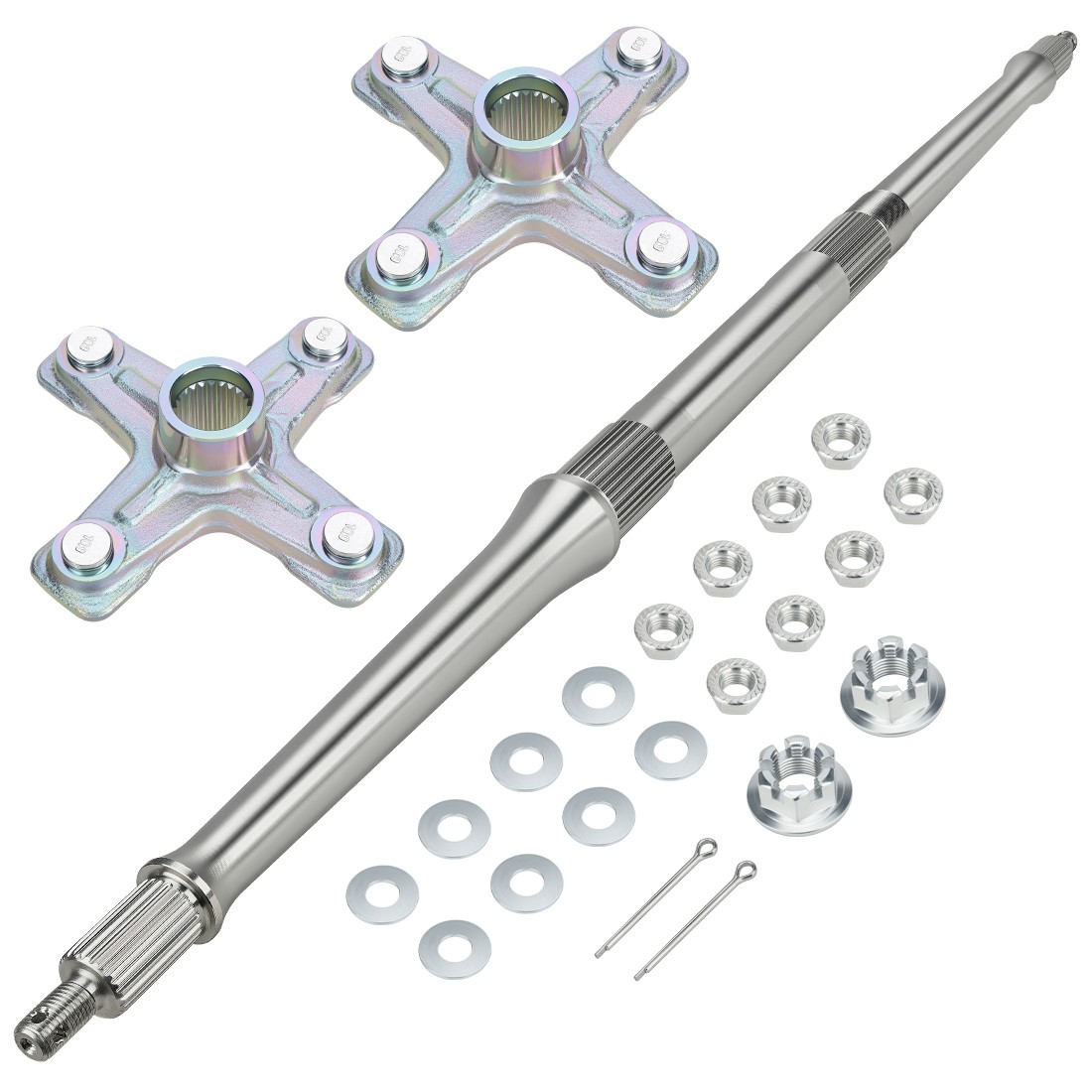 Rear Axle Shaft & Wheel Hubs Kit for Yamaha Banshee 350 YFZ350 1987 1991-2006