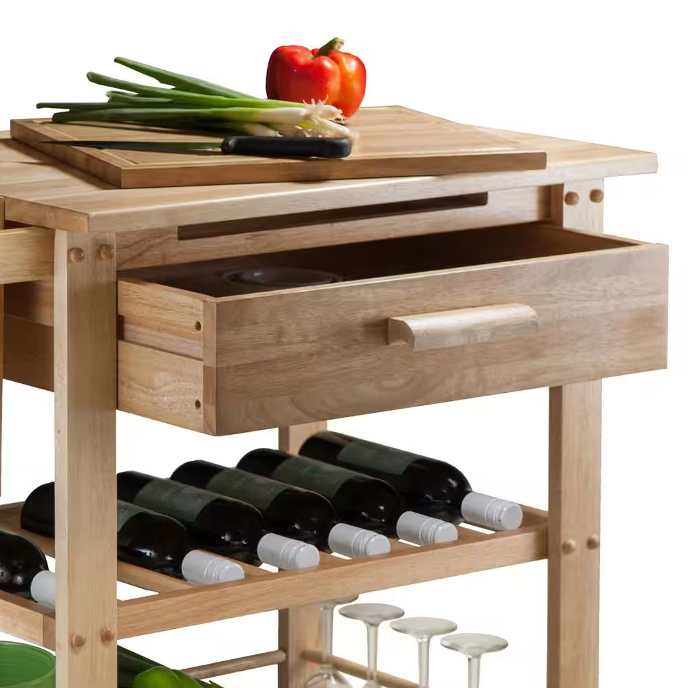 Finland Natural Kitchen Cart