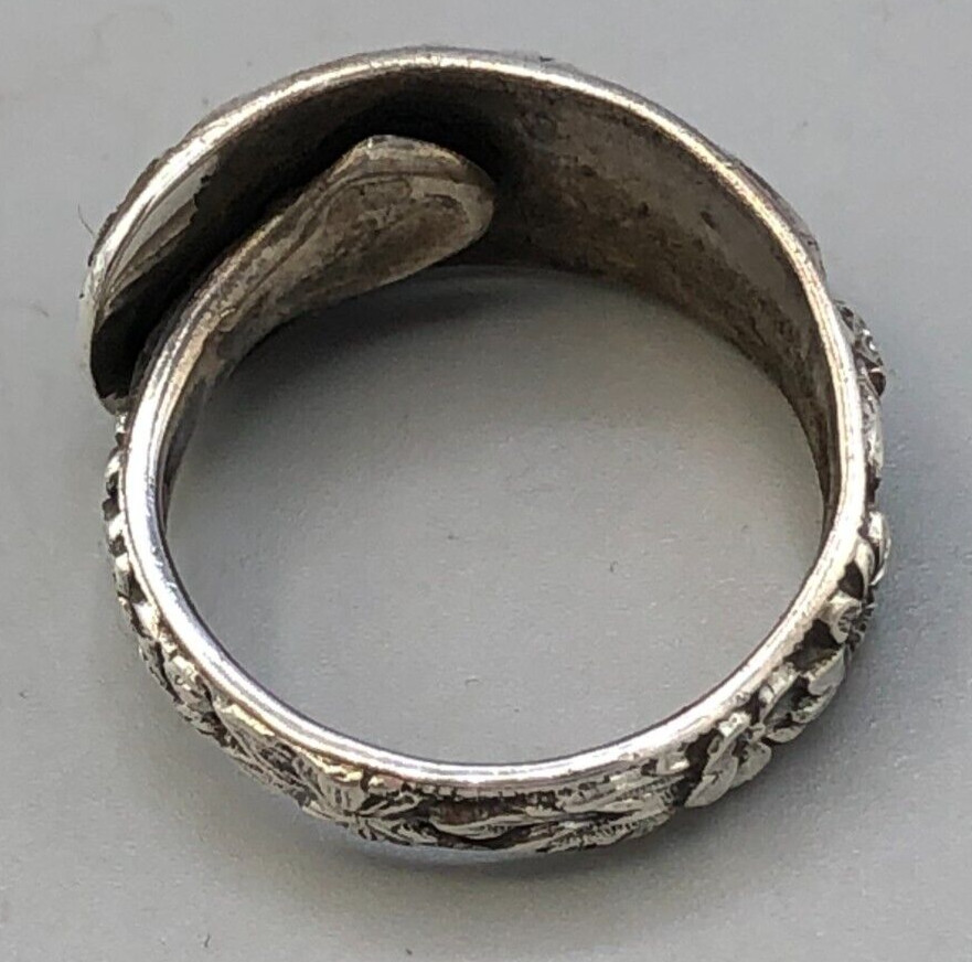 Repousse by S. Kirk & Son, Sterling Silver Spoon Ring, size 8