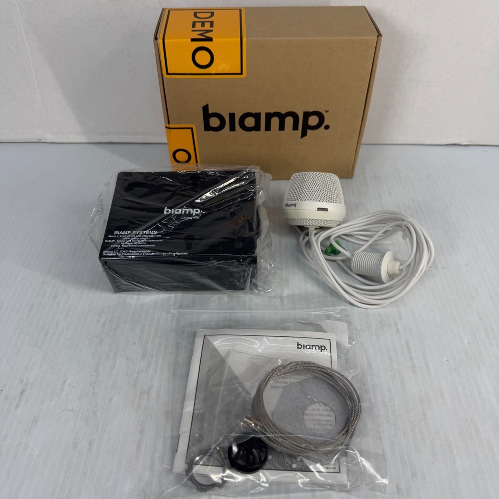 Biamp Devio DCM-1 White Ceiling Microphone Kit 911.0488.900 - New Open Box