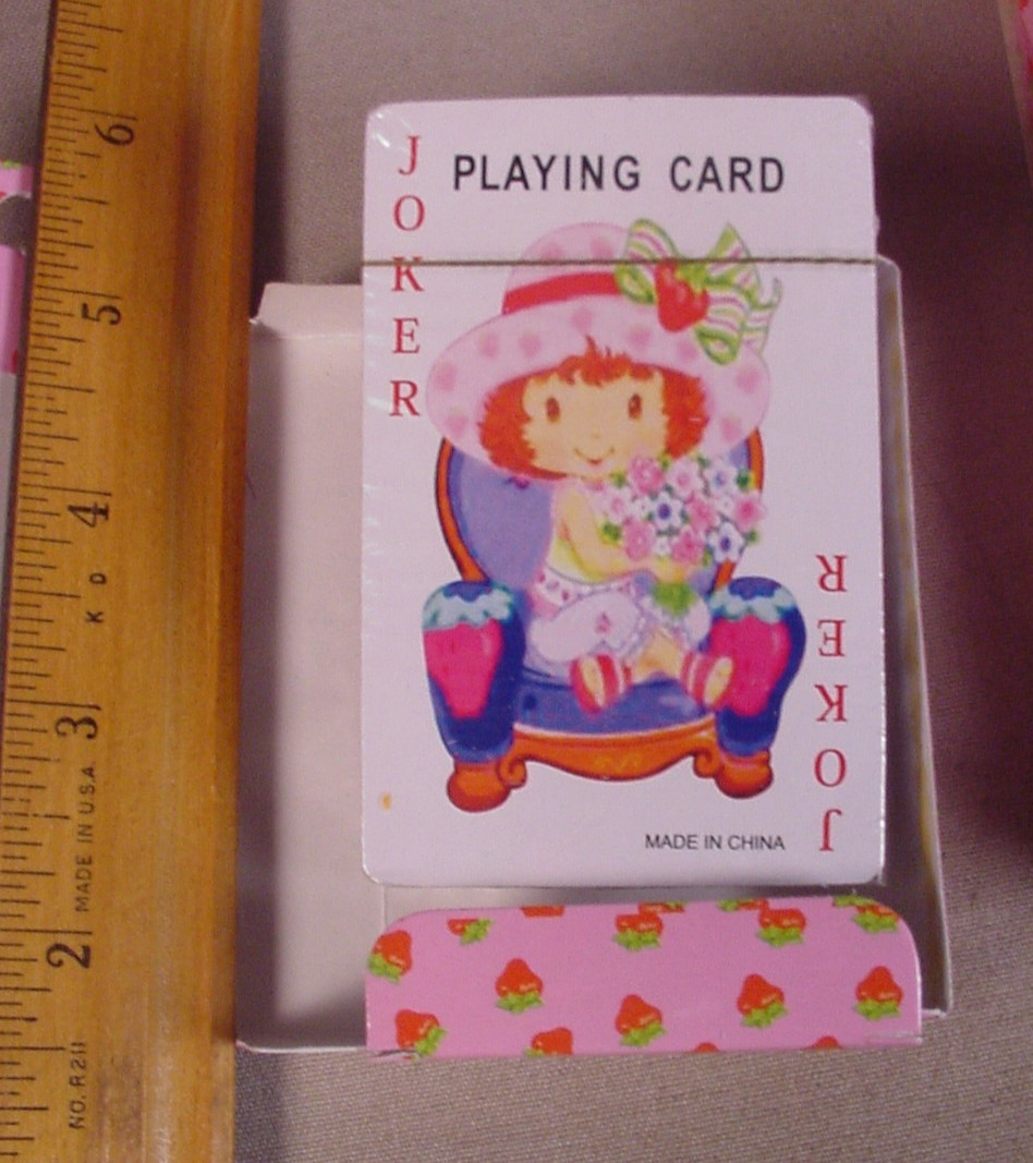 VTG Strawberry Shortcake Doll Playing Cards MIB 1 sealed deck card game NOS