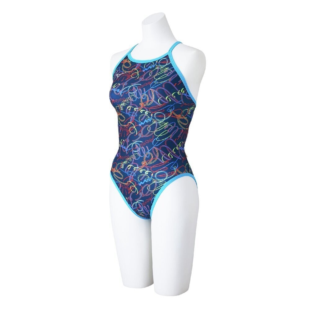 Mizuno Women’s Competitive Training Medium Cut Hand-Drawn POP Design Blue 2025