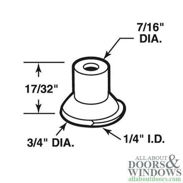 Float Away Pin Cap / Guide, 1/4 I.D., Nylon