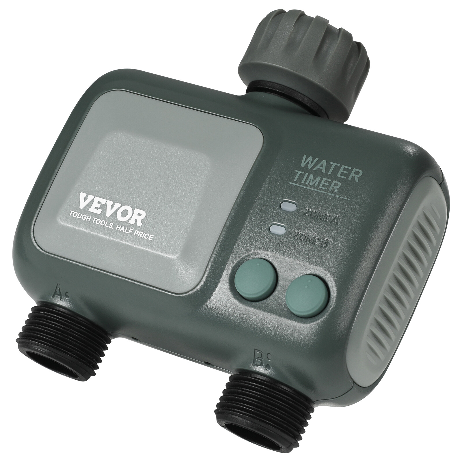 VEVOR WiFi Sprinkler Timer 2 Outlets Smart Hose Faucet Water Timer Bluetooth