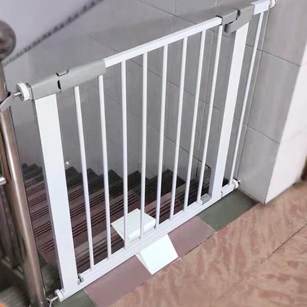 8 PCS Support Feet for Pet Gate Plastic Triangle Reinforcement Fitting White