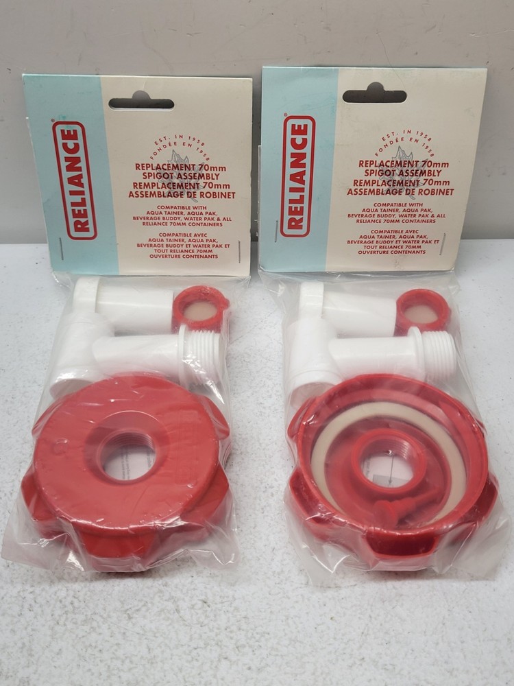 2 PACK Reliance Replacement Spigot Assembly Kit 70mm NEW