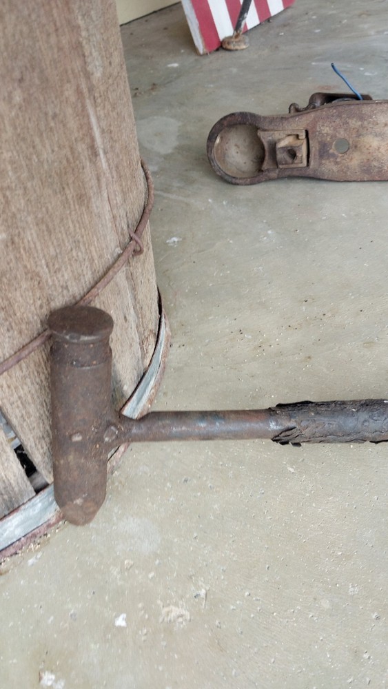 Vintage Hammer Made From Mining Bit.and 90s Mining Bit Box