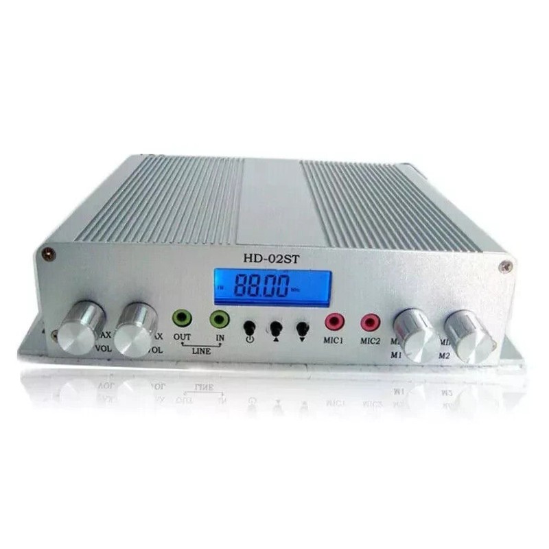 25W FM Radio Transmitter Stereo PLL Broadcast Station 88MHz-108MHz NEW