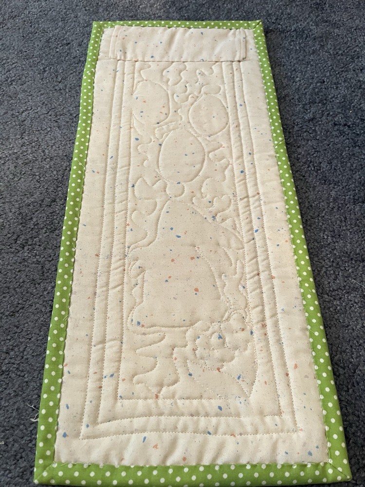 Hand Made Art Quilt / Wall Hanging "Easter" ~ 9" x 20.5"