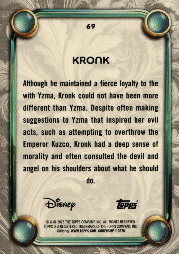 2025 Topps DISNEY Card #69 Kronk