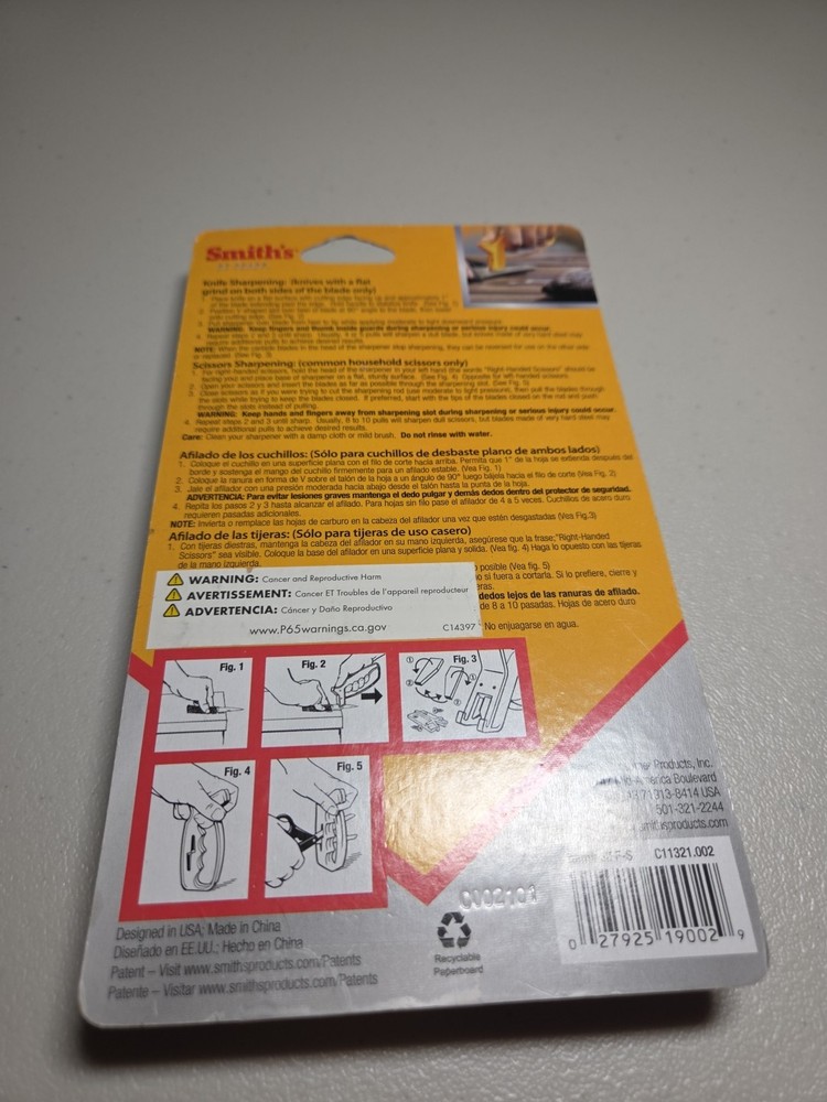 SMITHS PRODUCTS JIFFS 10-SECOND KNIFE & SCISSOR SHARPENER