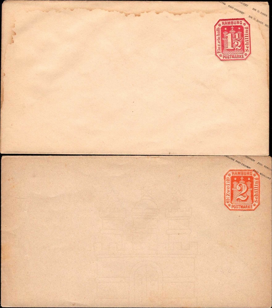 Hamburg - 2 Unused Ga Envelopes (B2)