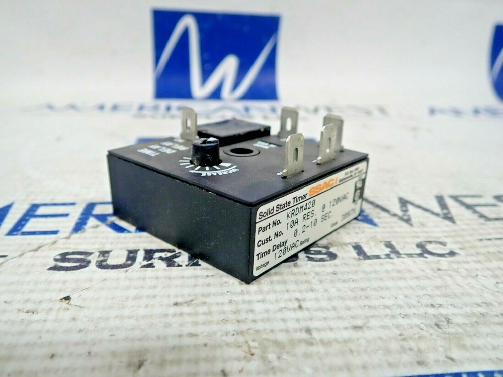 NEW SSAC KRDM420 10A 120V Solid State Timer
