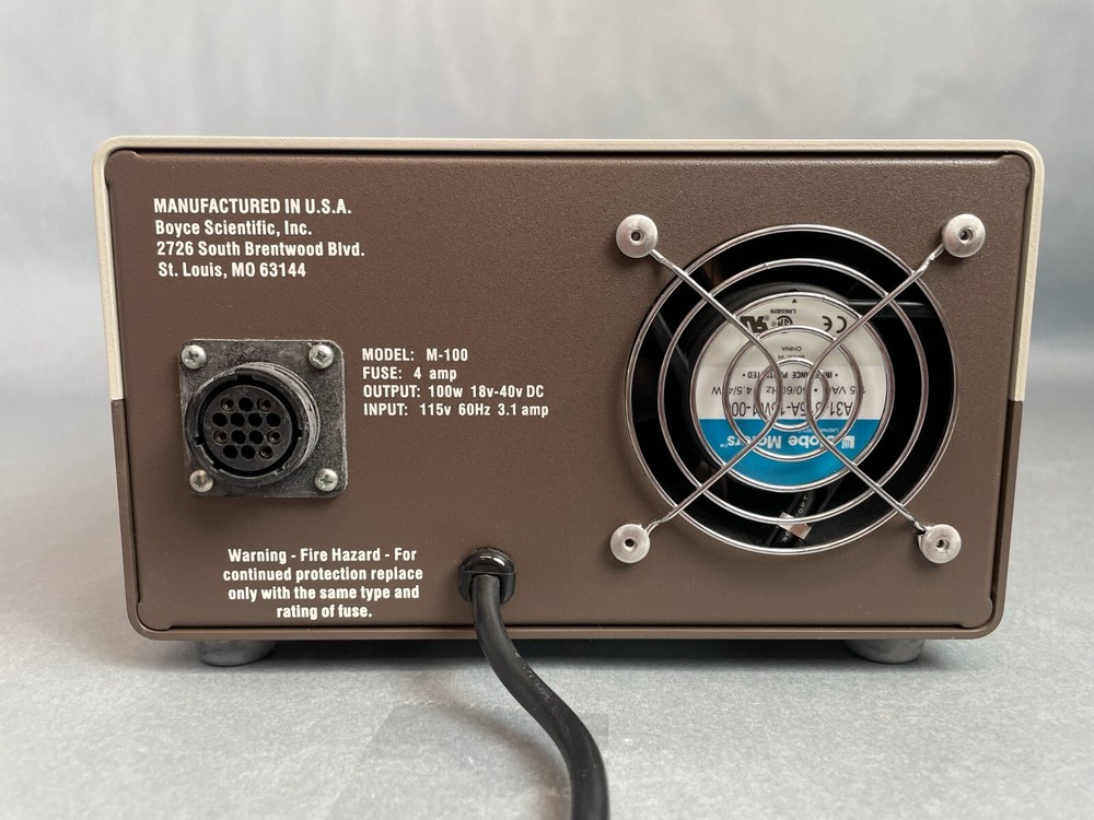 Boyce Scientific M-100 Microscope Lamp Power Supply