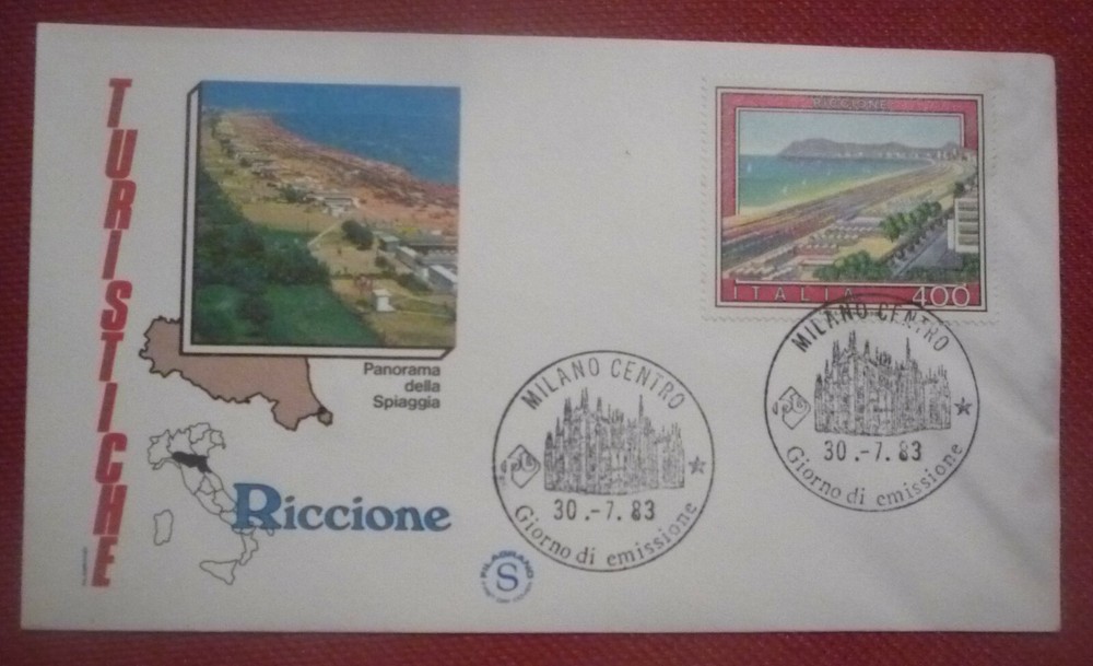 FDC FILAGRANO - RICCIONE - TOURIST 1983