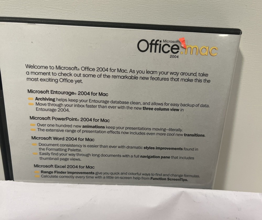 Microsoft Office : Mac 2004