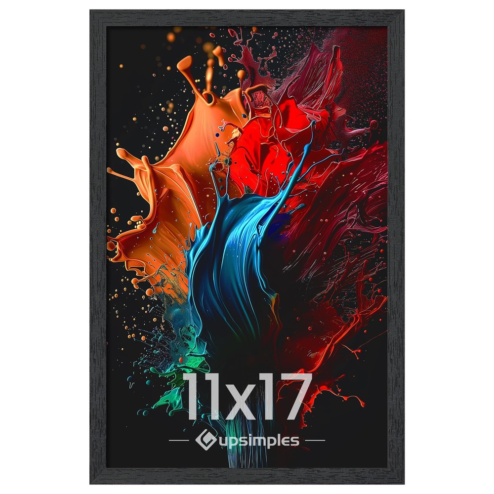 upsimples 11x17 Black Picture Frame Wall Mount