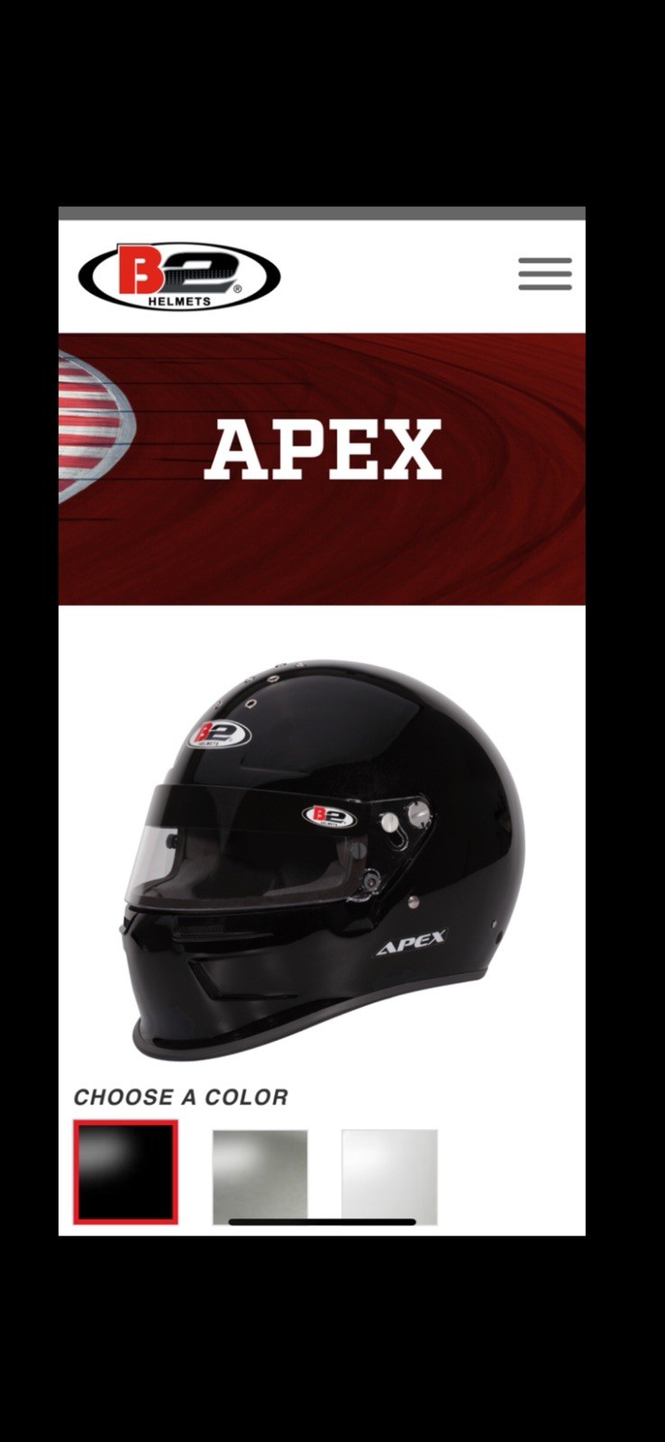 Helmet B2 Apex All Sizes Available Sae 2020 .