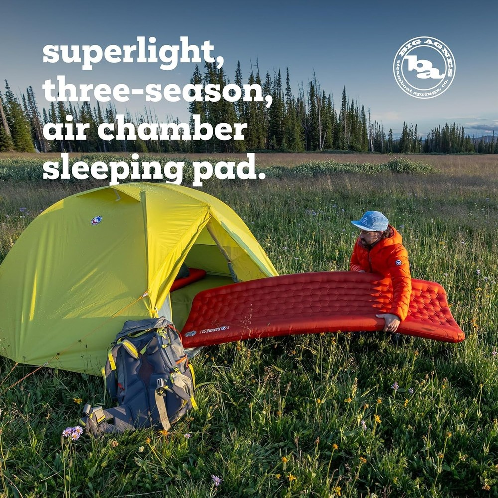 Big Agnes Rapide SL Insulated Sleeping Pad 25"x78" NEEDS PATCH pls read