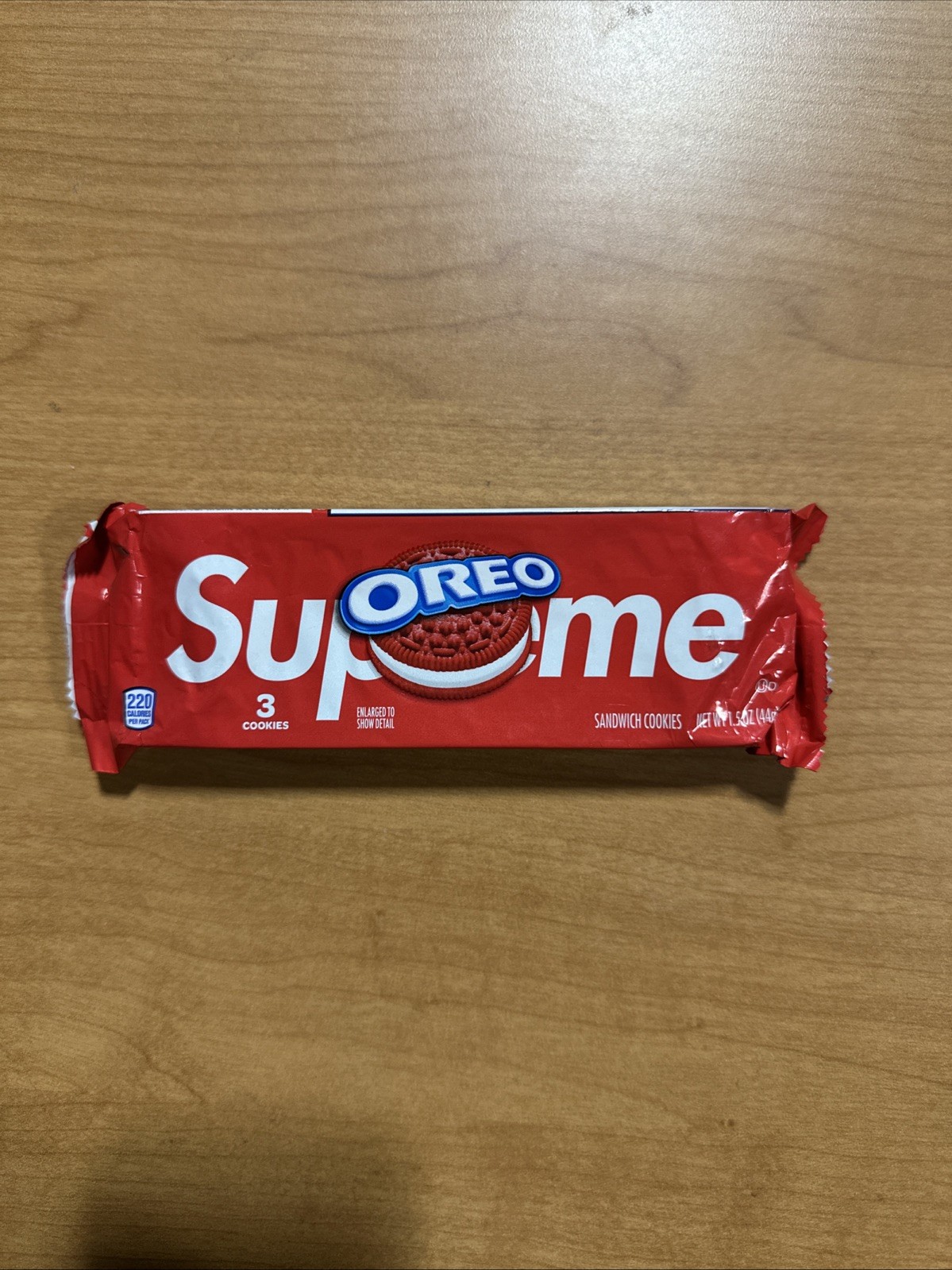 Supreme Oreo Cookies Red SS20 1 Pack of 3 Cookies - NOT FOR CONSUMPTION - NEW