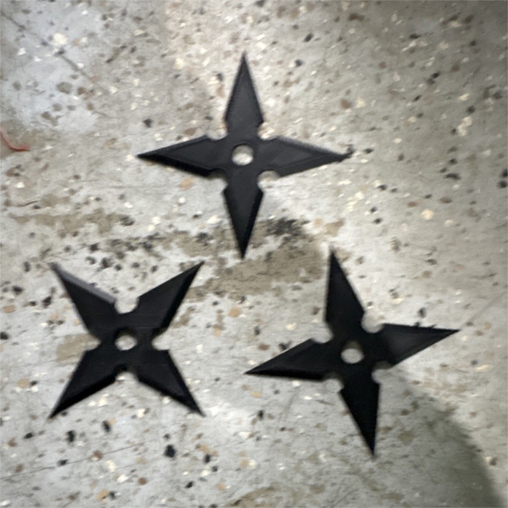 3d printed ninja stars (read description)
