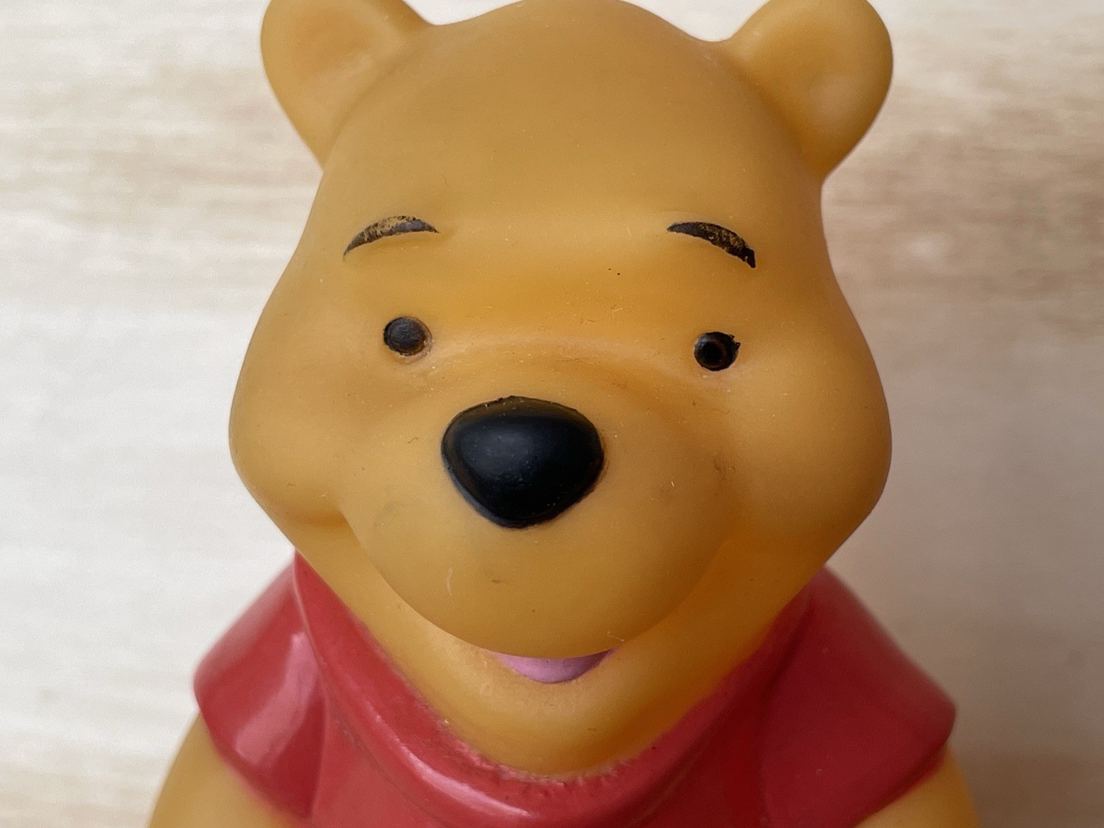 Vintage 90s Disney Winnie the Pooh Bear Squeaky Baby Toy The First Years