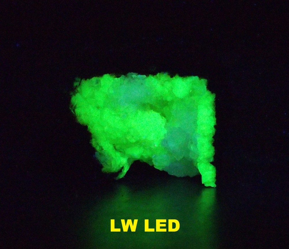 Fluorescent Adamite & Calcite- Ojuela Mine, Mapimí, Durango, Mexico