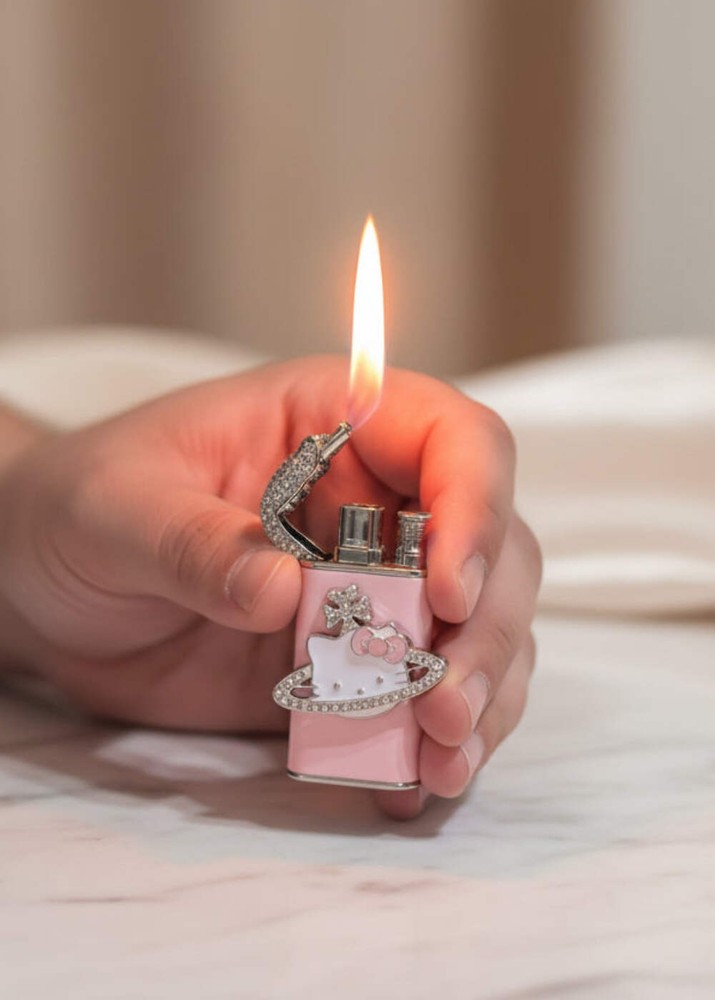 Hello Kitty Duel Flame Lighter Butane.