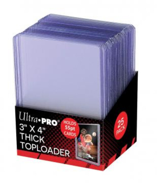 55pt ULTRA PRO Toploaders + THICK Card SLEEVES~YOU CHOOSE 25, 50, 100, 200, 1000