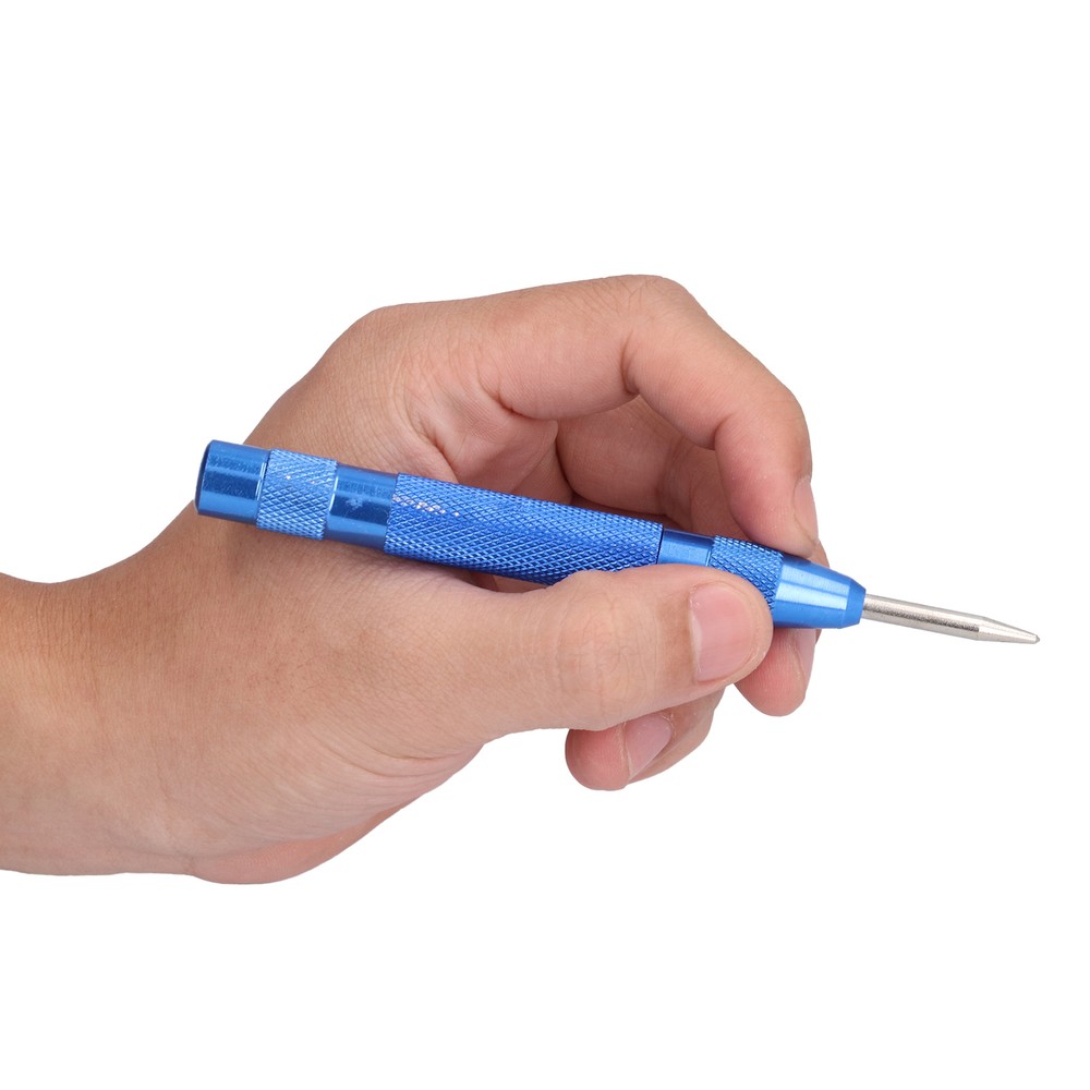 Automatic Center Punch Hardened Steel Removable Tip Positioner Adjustable Force