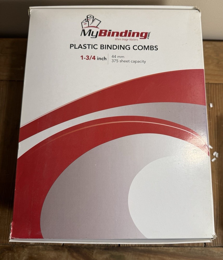Large Lot Of Binding Material- Plastic Binding Combs, Covers Various Sizes