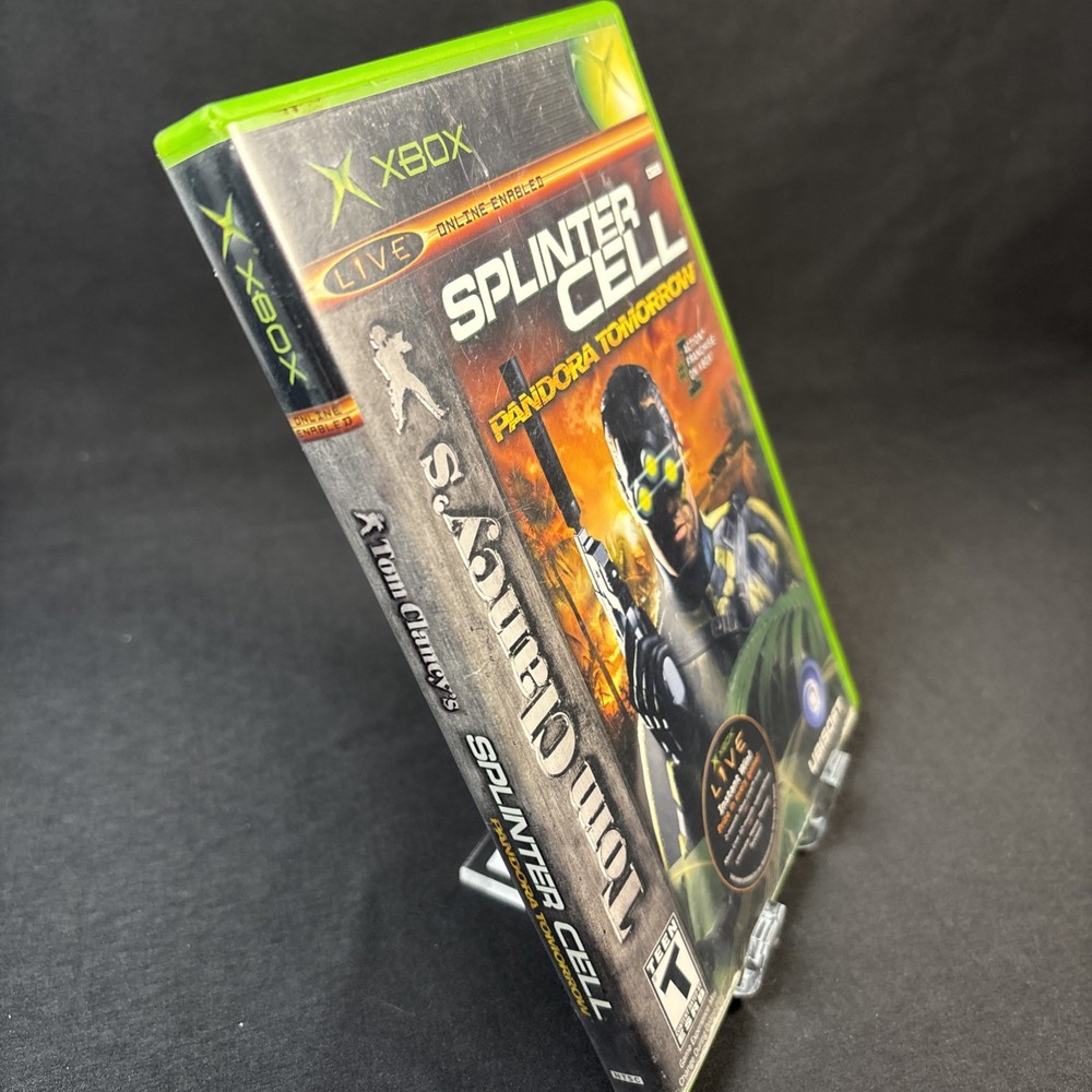 XBOX Bundle Tom Clancy's Splinter Cell Video Game & Official Strategy Book CIB