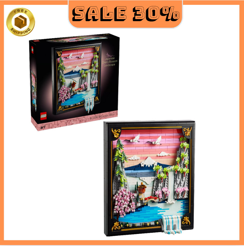 [ BIG SALE ] LEGO Art Japanese Cherry Blossom 31218