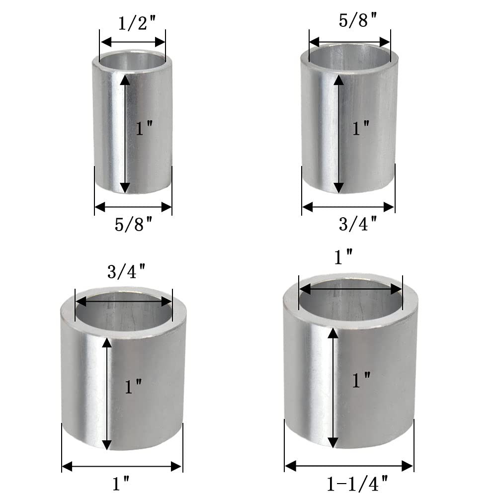 Reducing Bushing Arbor Adapters 1" Thick Multi-Size