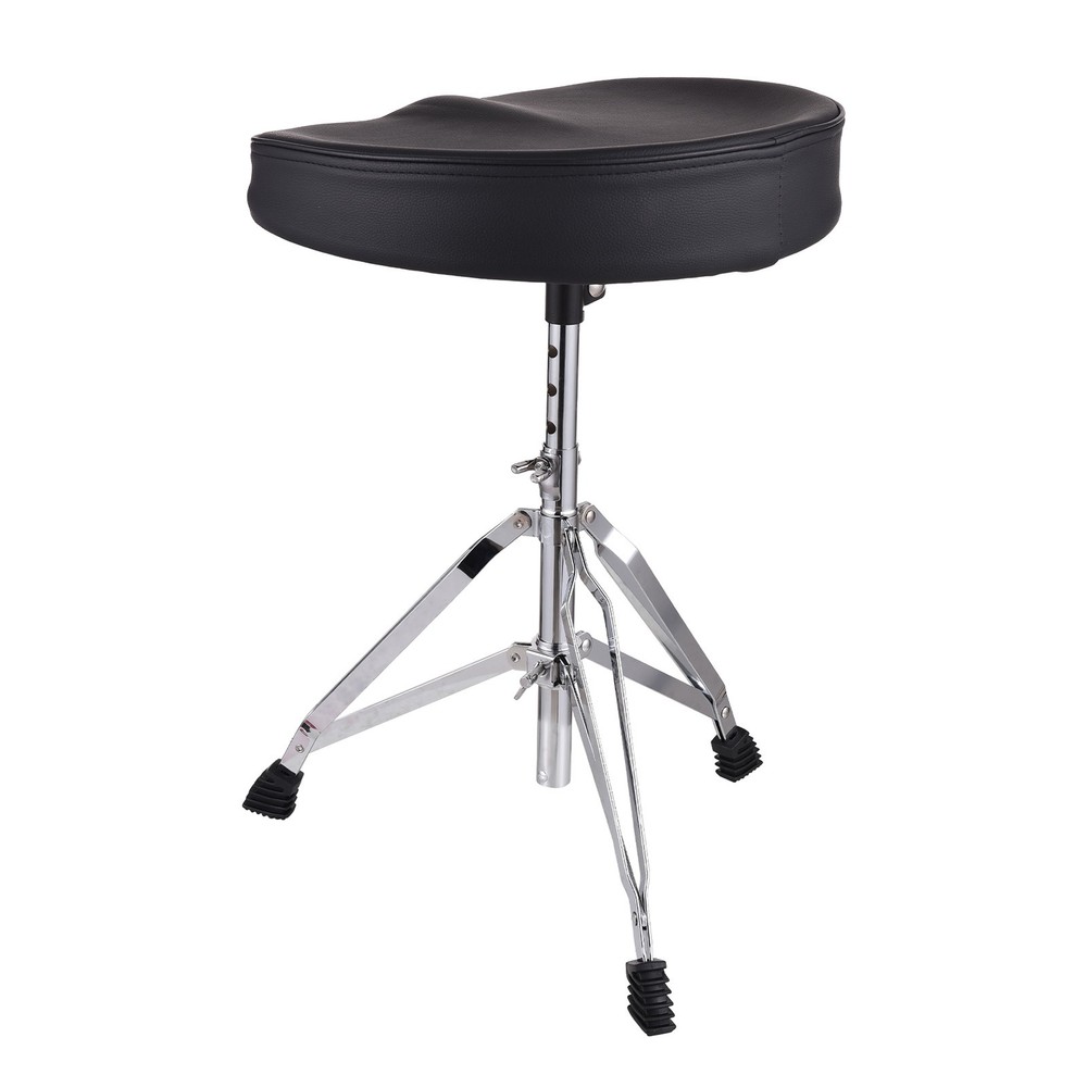 Drum Throne Seat Universal Padded Drum Height Rotatable Adjustable Padded IJKV