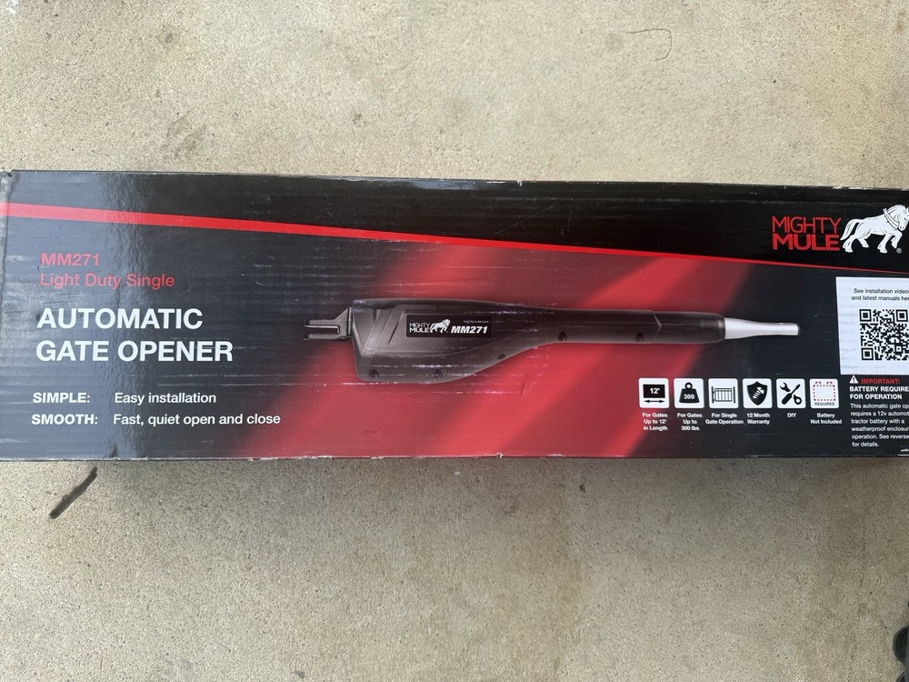 Mighty Mule MM271 Automatic Gate Opener Kit with Remote & Control Box