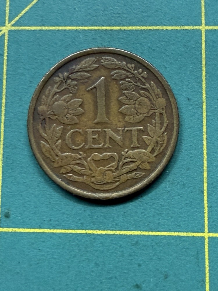 1947 Curacao 1 Cent coin