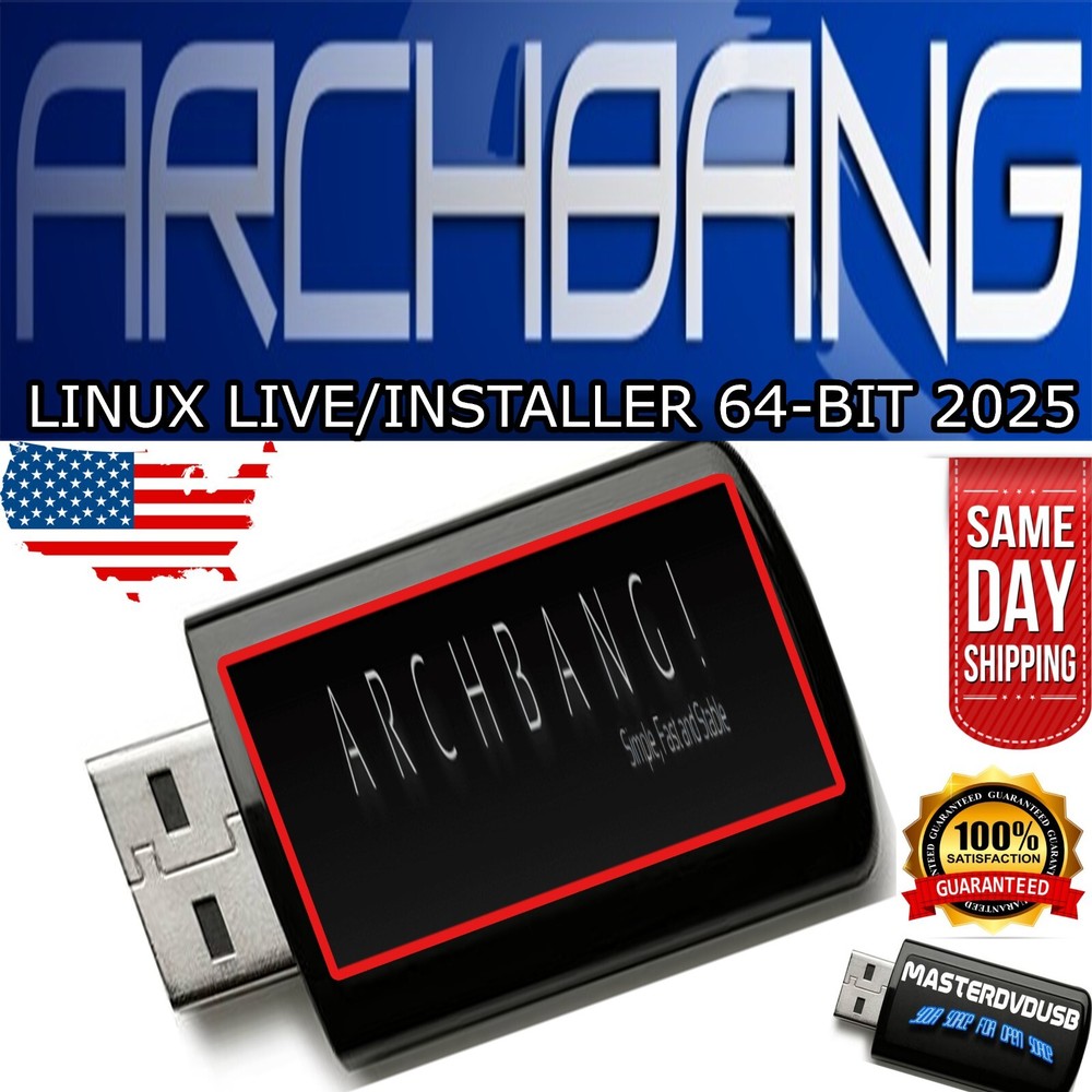 ArchBang Linux Bootable USB Drive Live/Installer – Lightweight Arch-Based OS