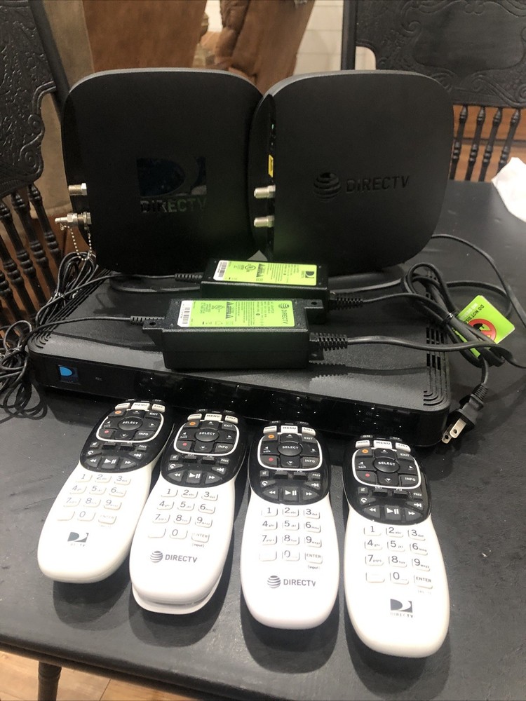 Direct Tv Bundle ! 4 Remote 2 Power Supply 2 Wireless Bride 1 Receiver