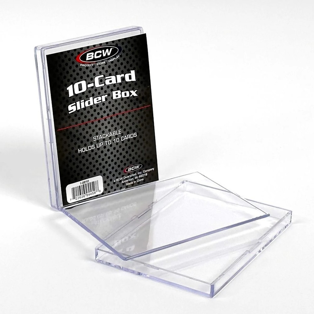 NEW (5 PK) BCW 10 Count 2-Piece Slider Box