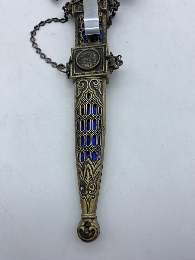 Lion Pride Blue & Silver Dragon Dagger See Pictures