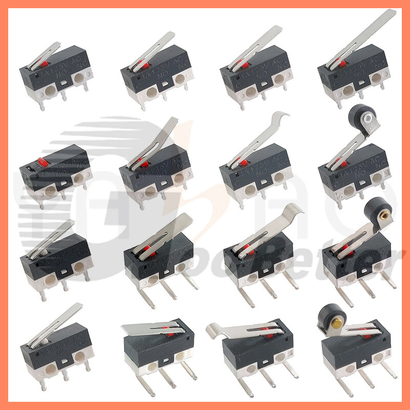 Limit Switch Long Curved Roller Lever Snap Action Micro Limit Switches 250V 5A
