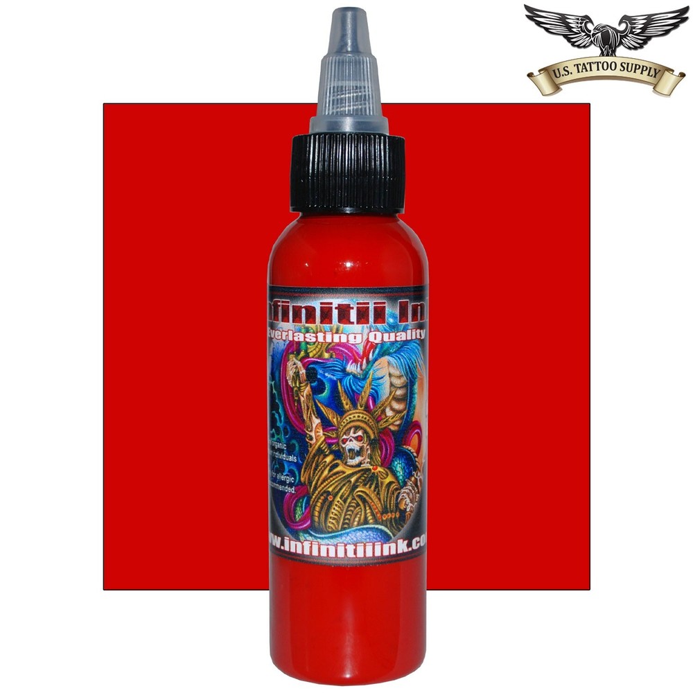 Infinitii Premium Quality Tattoo Ink 2 oz - Bright Red