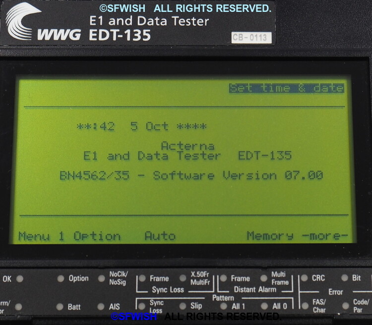 WWG/Acterna/JDSU EDT-135 E1 & Data Tester, NO ACCESSORIES! *OPEN BOX!*