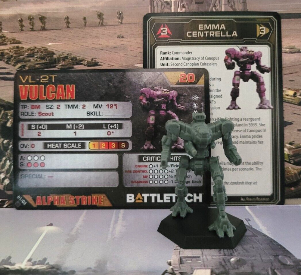 Battletech Vulcan Mech Security Lance Inner Sphere