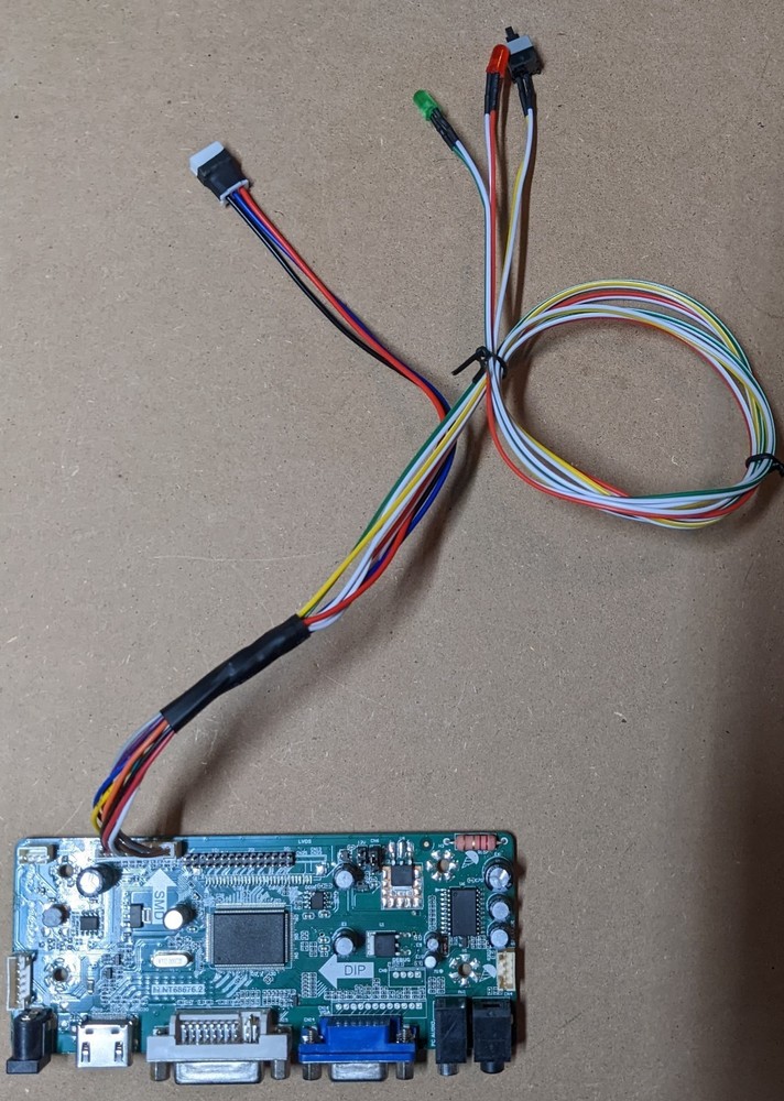 Arcade1up LCD controller stock volume control adapter with LEDs