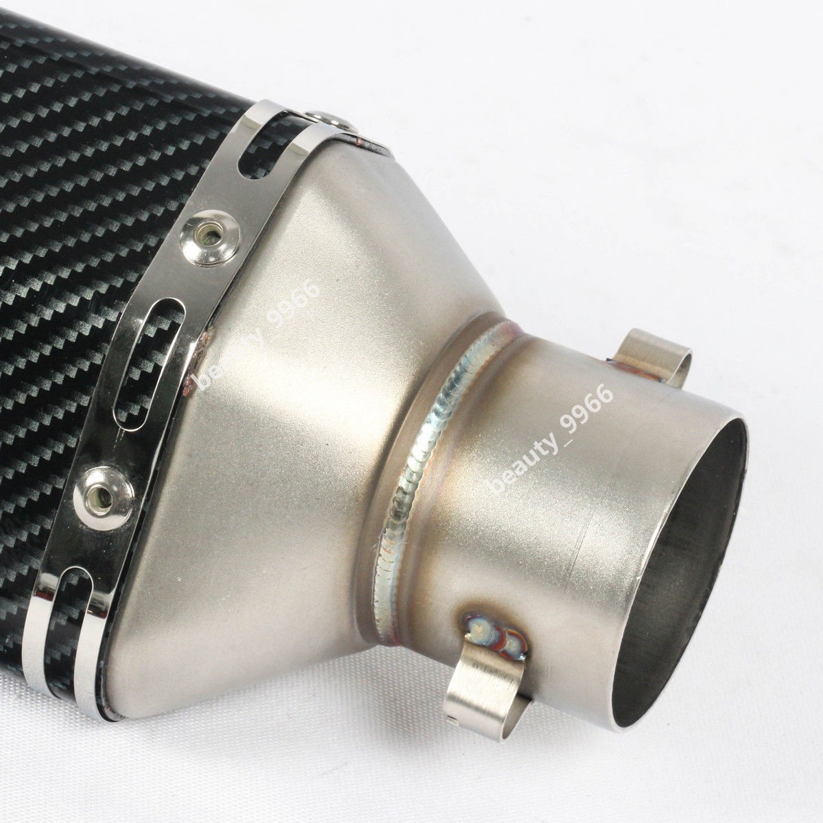 For Honda NAVI 110 2017-2025 Exhaust System Mid Link Pipe Muffler Tip Black