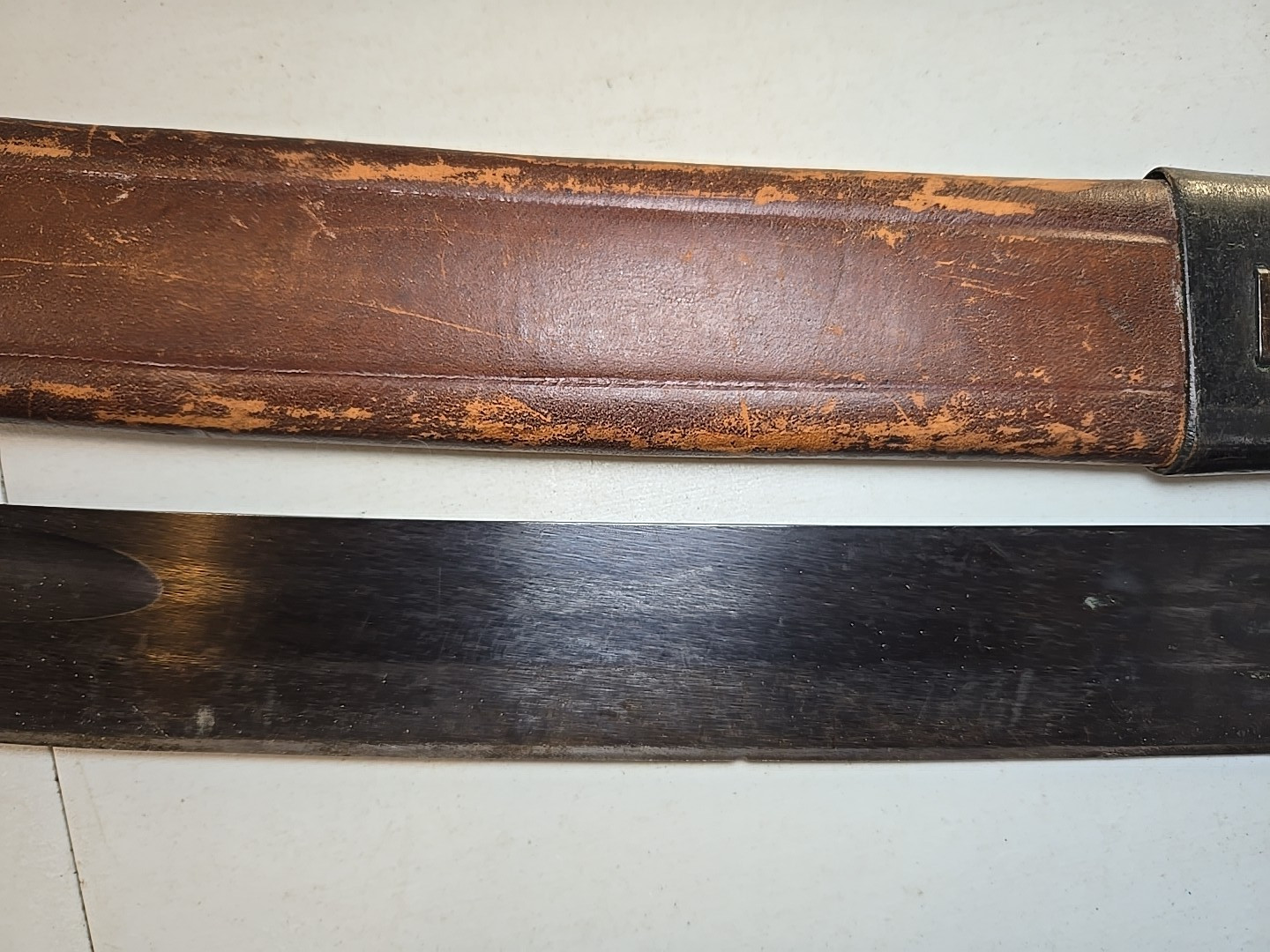 WWI Model 1917 or M1941 USN Naval Cutlass Sword w/Scabbard - US Navy - Klewang