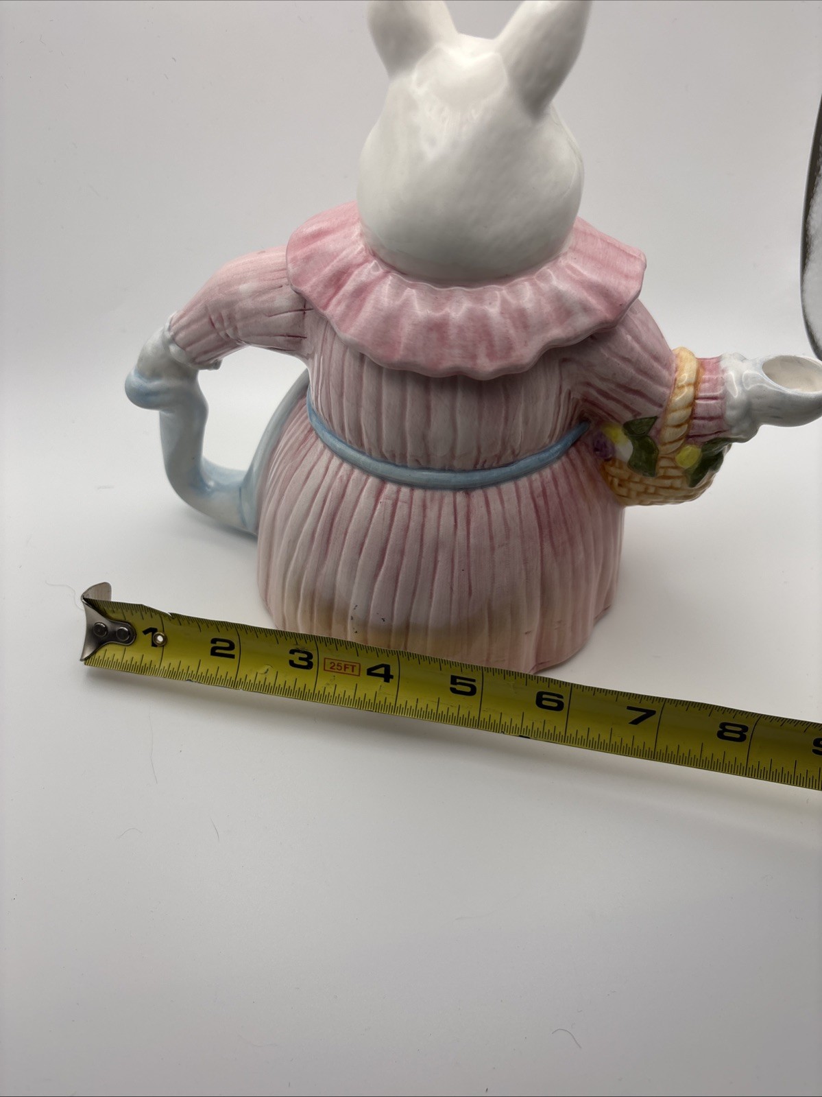 Rabbit Teapot TEA TIME Hand Painted Seymour Mann Easter Springtime